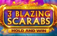 3 Blazing Scarabs Hold and Win logo