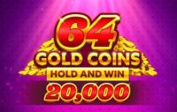 64 Gold Coins Hold and Win 20000 logo