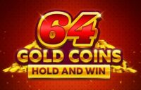 64 Gold Coins Hold and Win logo