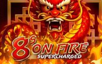 8’s on Fire — Supercharged logo