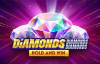 Diamonds Diamonds Diamonds Hold and Win logo