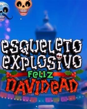 Esqueleto Explosivo Feliz Navidead
