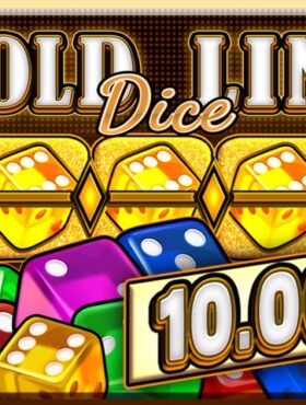 Gold Line Dice