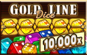Gold Line Dice