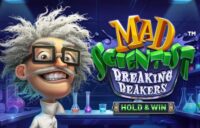 Mad Scientist — Breaking Beakers — Hold & Win logo