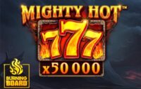 Mighty Hot 777 Burning Board logo