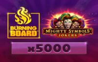 Mighty Symbols — Jokers Burning Board logo