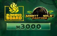 Mighty Wild — Panther Burning Board logo