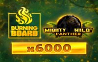 Mighty Wild — Panther Gold Burning Board logo
