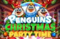 Penguins Christmas Party Time logo