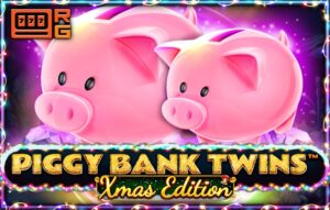 Piggy Bank Twins Xmas