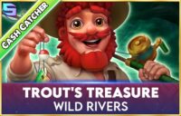 Trout’s Treasure — Wild Rivers logo